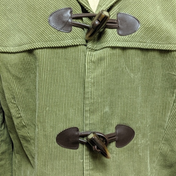 Leslie Fay corduroy jacket green size 10 100% cott - Picture 5 of 6